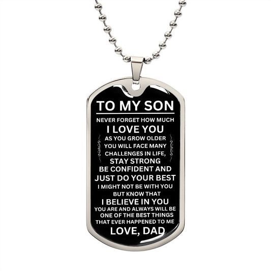 To My Son / Dog Tag